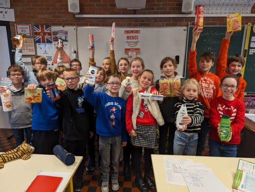 Action de solidarité avec la banque alimentaire en CM1-CM2